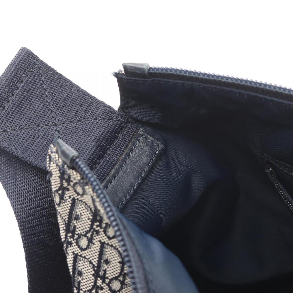CHRISTIAN DIOR Cream Canvas Trotter Shoulder Bag - Picture 6 of 7